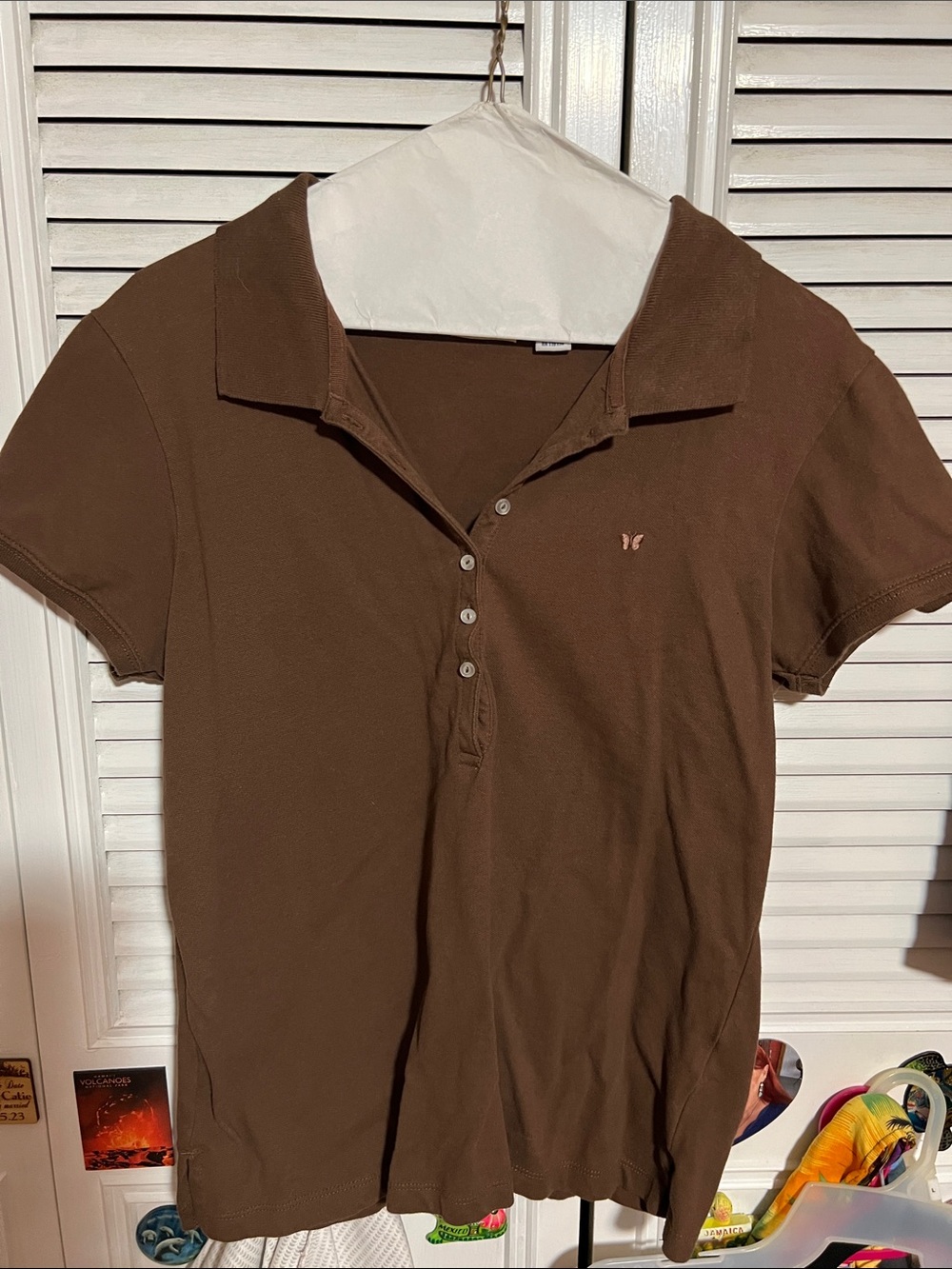 Aeropostale Brown Short Sleeve Women's Polo